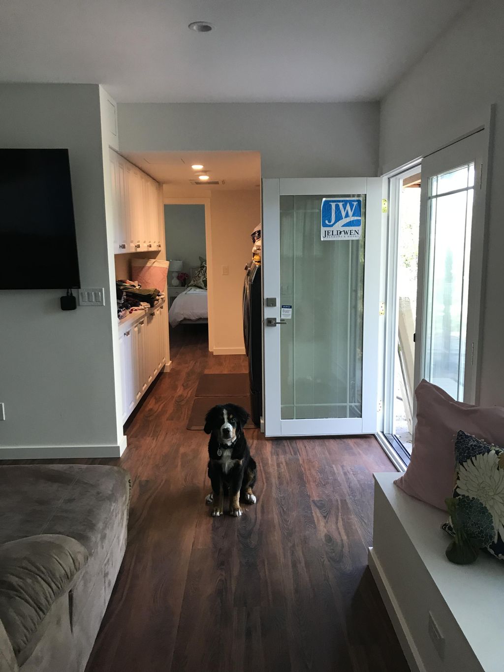 Ernie assists with punch walks at the end of proje