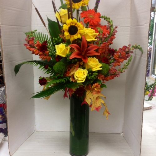 Fall arrangement for one of our customers