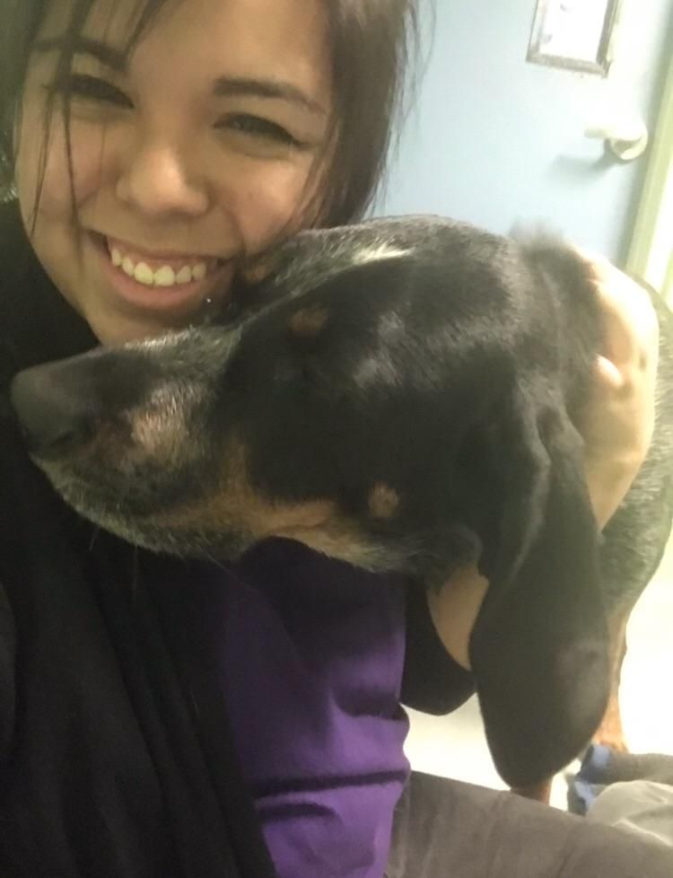 a hug shared between myself and Gus, before bringi