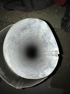 After- cleaned dryer exhaust