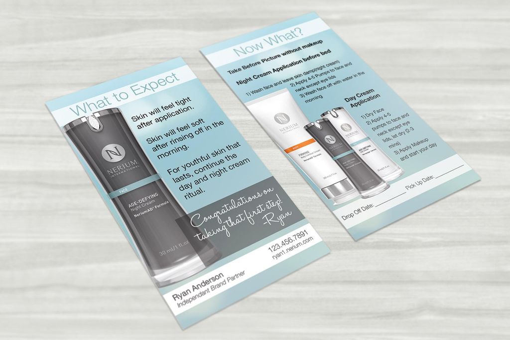 Product card for a Nerium Brand Partner.
