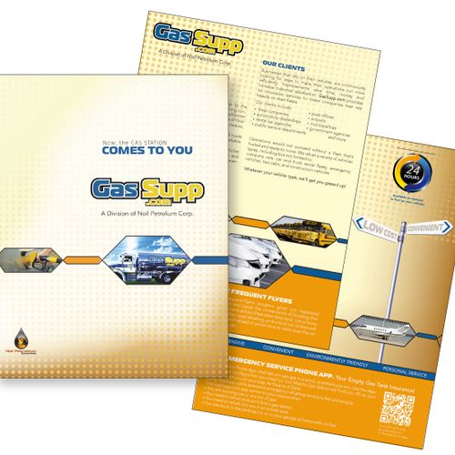 A brochure for a mobile gas company.