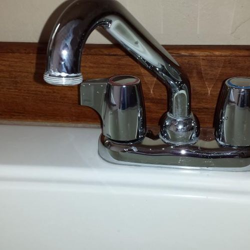 Utility Sink Faucet After