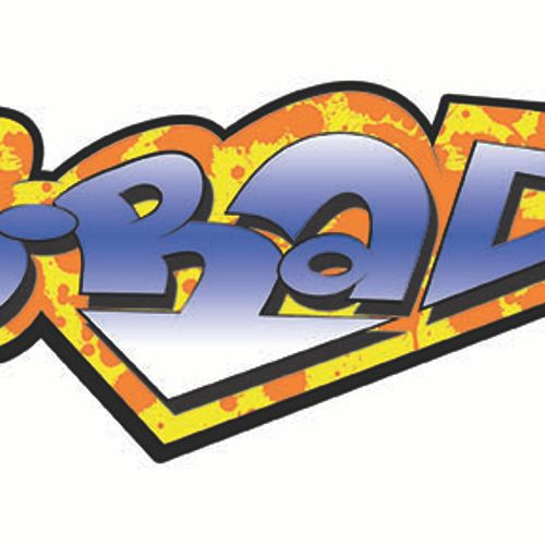 Logo design for a DJ named B-Rad.