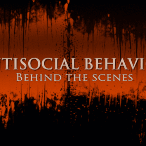 Custom made graphic title for the Antisocial Behav