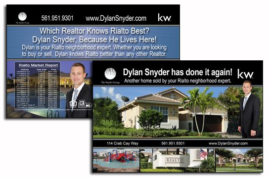 Real estate postcard designed for a client