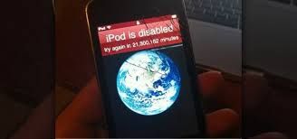 Your ipod is locked I could unlock it