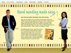 Website for book about hand mending clothes.