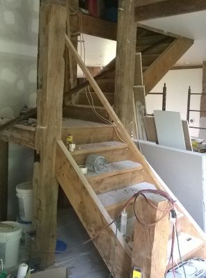 Old staircase ? Nope , all brand new made from old