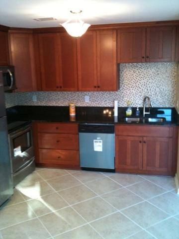 Entire kitchen remodel. We started over from concr