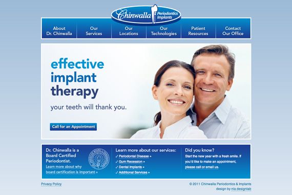 Chinwalla Periodontics Website