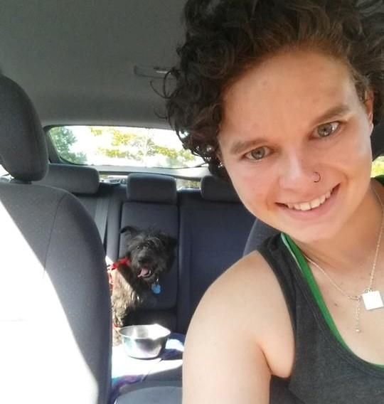 Headed to the dog park with Otis!