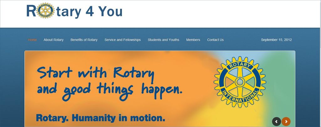 Rotary For You - website to promote Rotary Members