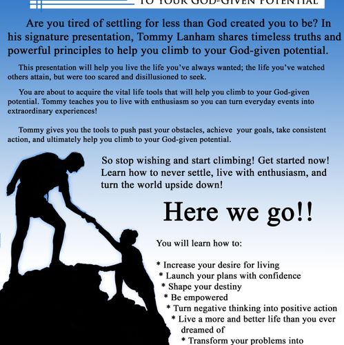 The CLIMB - Simple Steps to Reaching Your God-Give