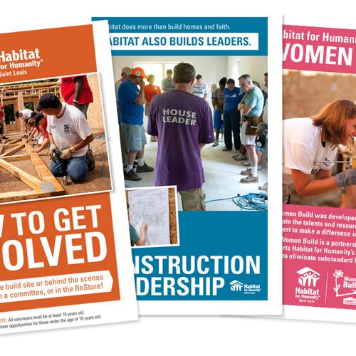 Series of volunteering brochures