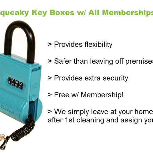 We offer lock boxes if you need recurring service!