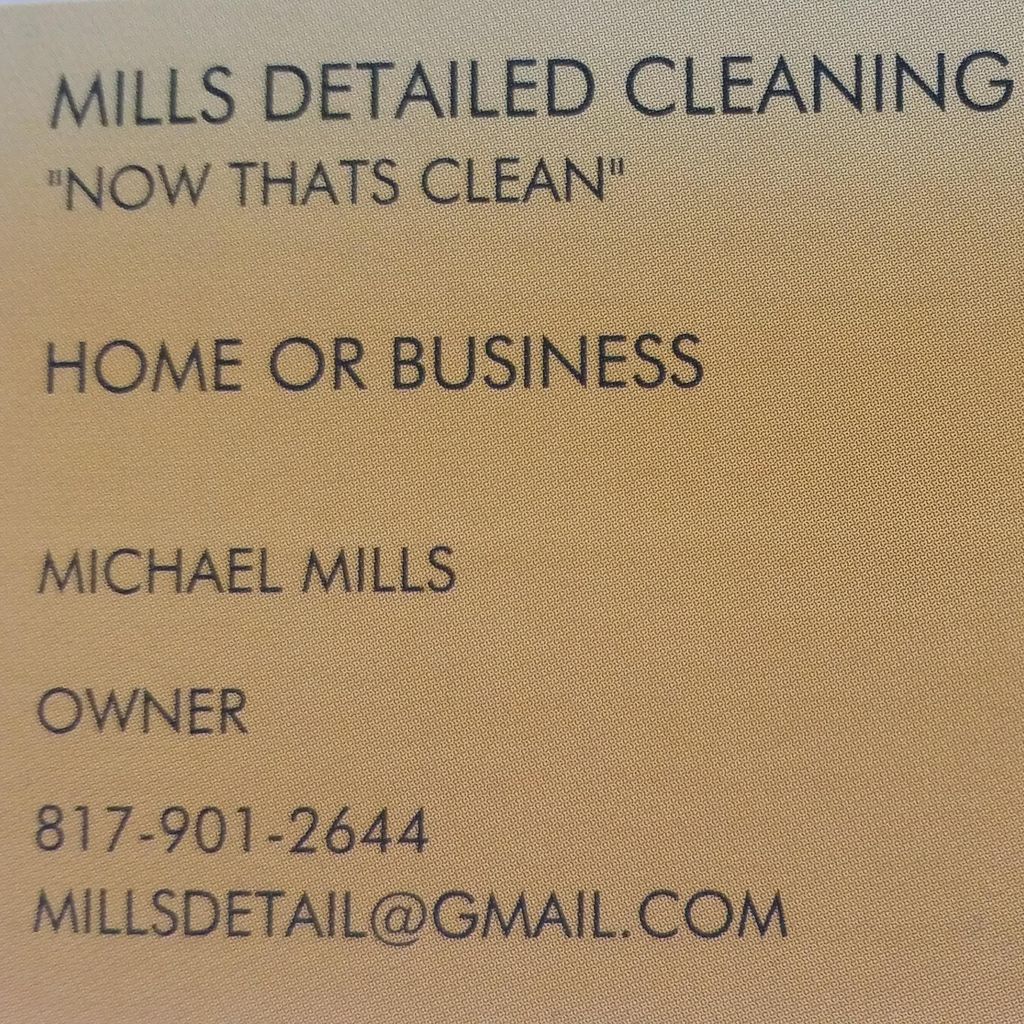 Mills Detailed Cleaning