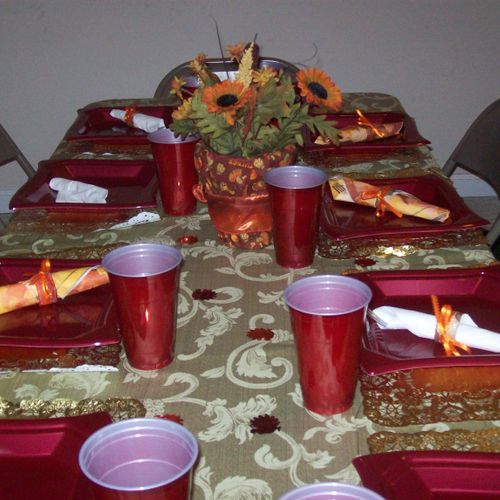 Thanksgiving table arrangements