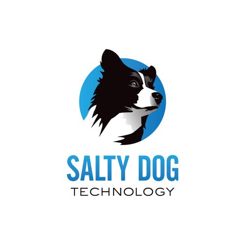 Illustrative logo design for Salty Dog Technology.