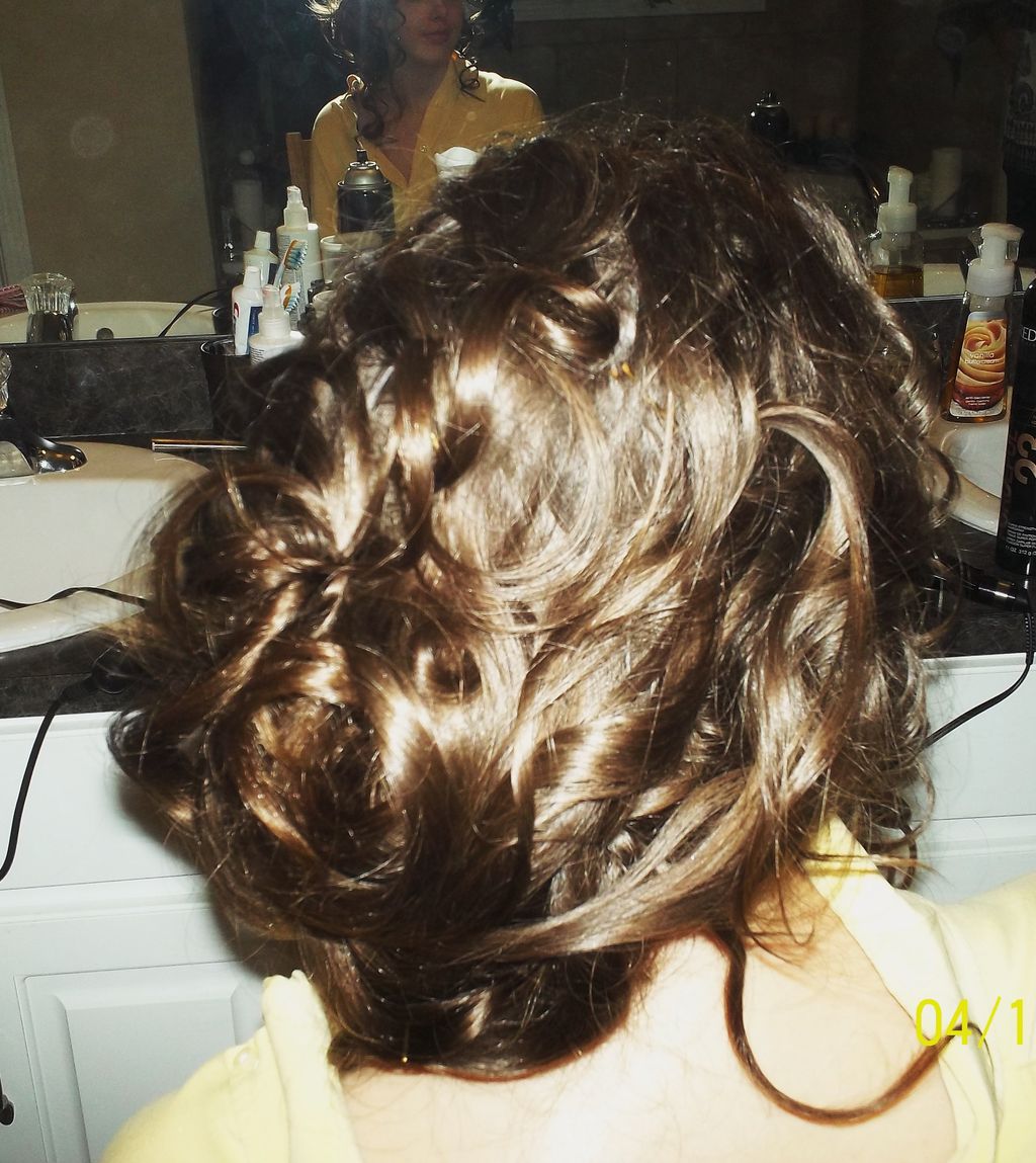 Hair transformation, Tiny Sectioned Spiral Curled 
