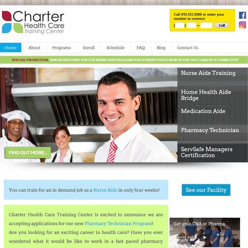 Charter Healthcare Website