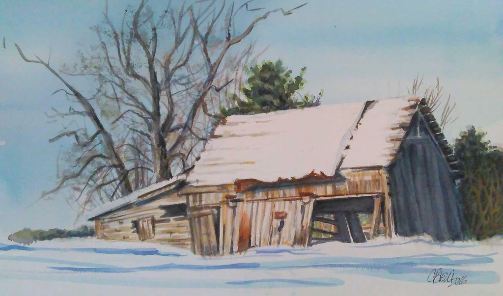 Old Barn -- watercolor