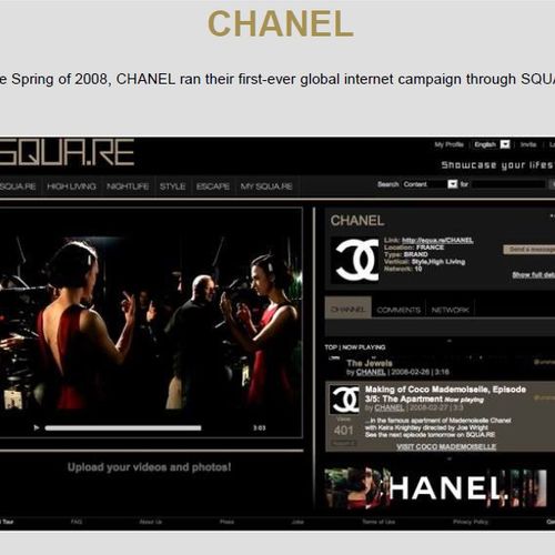 Chanel video marketing campaign