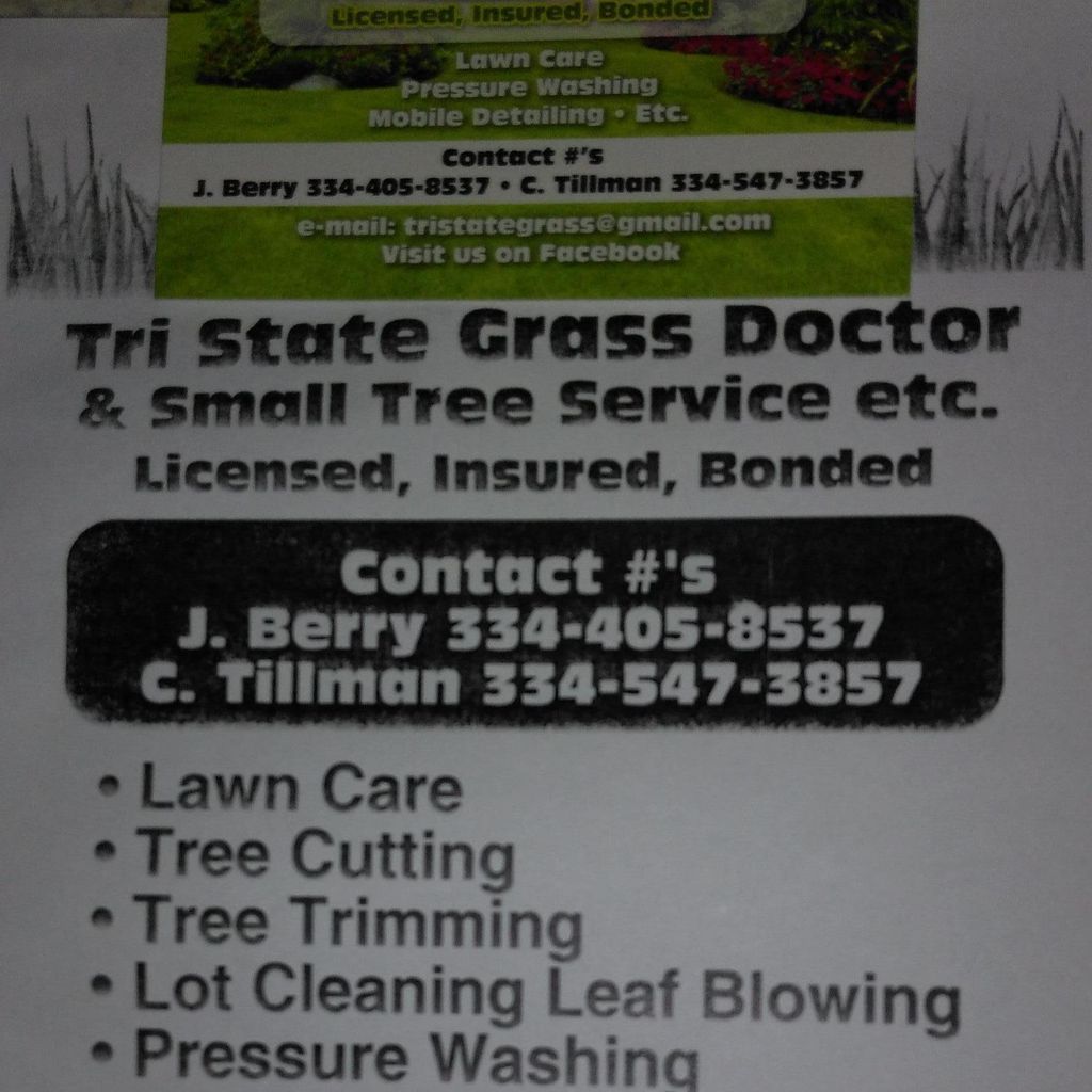 Tri-state grass doctor & small tree service etc...