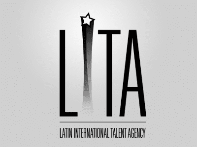 Latin International Talent Agency, logo and re-bra