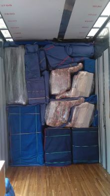 all items blanket wrapped and professional loaded