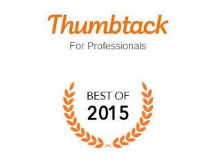 Thank you Thumbtack for voting Healing Hands the "