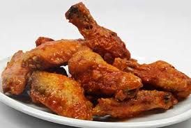 We have hot wings, Bar BQ wings or just plan. They