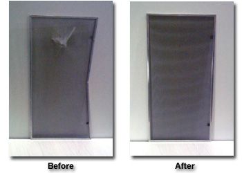 These are images of screens we repaired in Carrolt