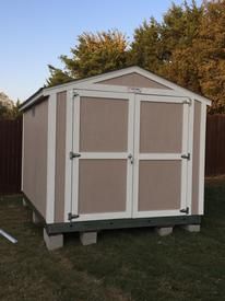 8x10 shed installed on residential property.