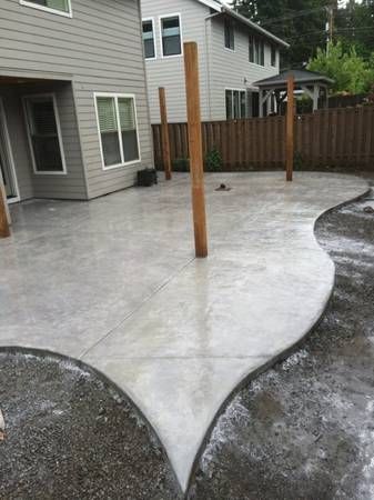 Stamped, Colored & Sealed Concrete Patio