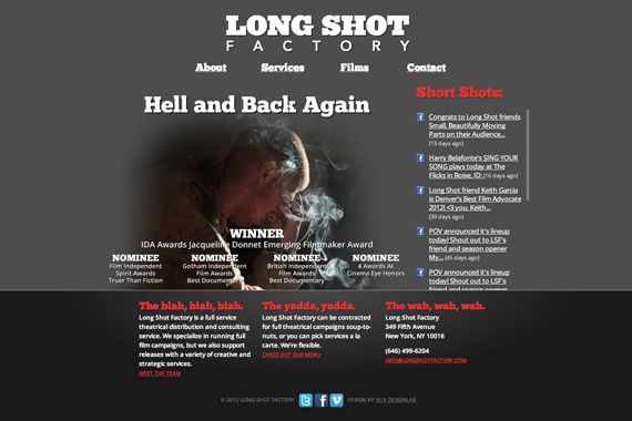 Long Shot Factory Logo and Website (WordPress)