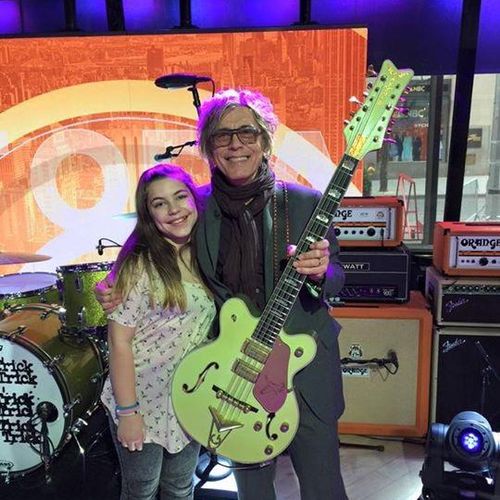 Cheap Trick's Tom Petersson and daughter Lilah at 
