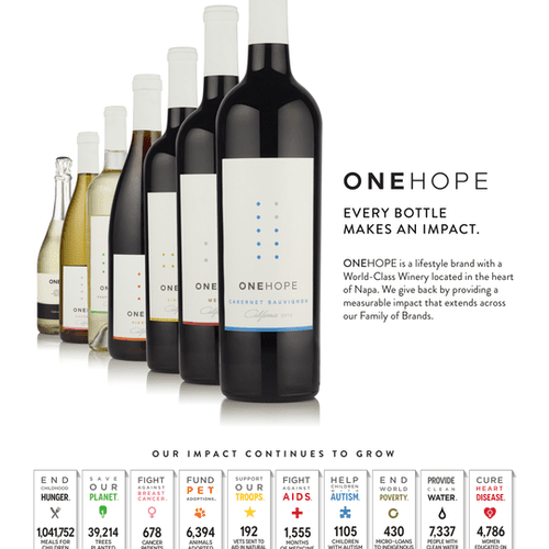 We offer OneHope Wines Tastings and special Wine p