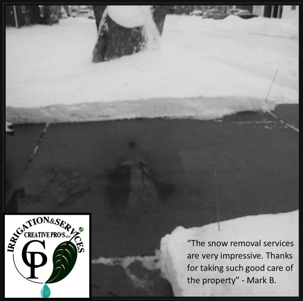 Snow plowing services
