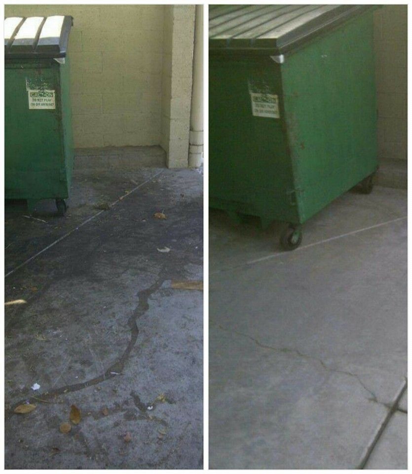 Dumpster Pad Cleaning