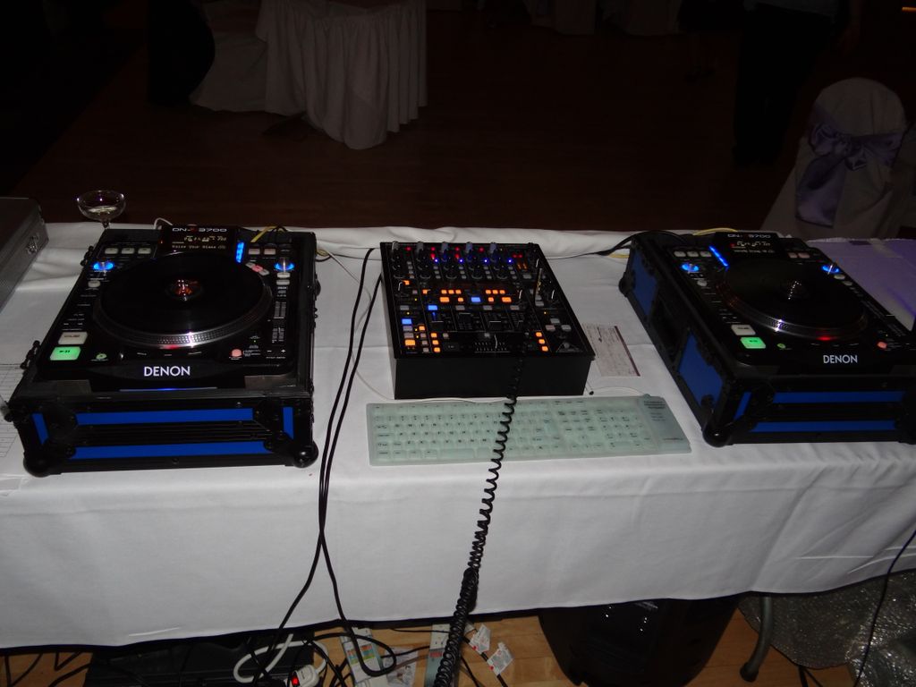 DJ setup at a wedding Keene Cuuntry Club