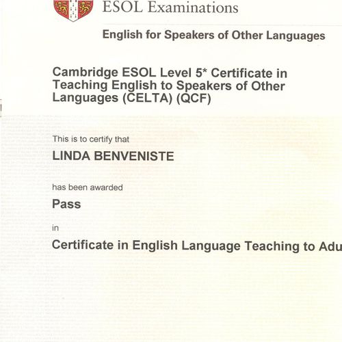 Teaching Certificate, University of Cambridge
