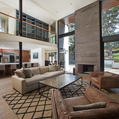Living room remodel in Del Mar, CA.
custom concret