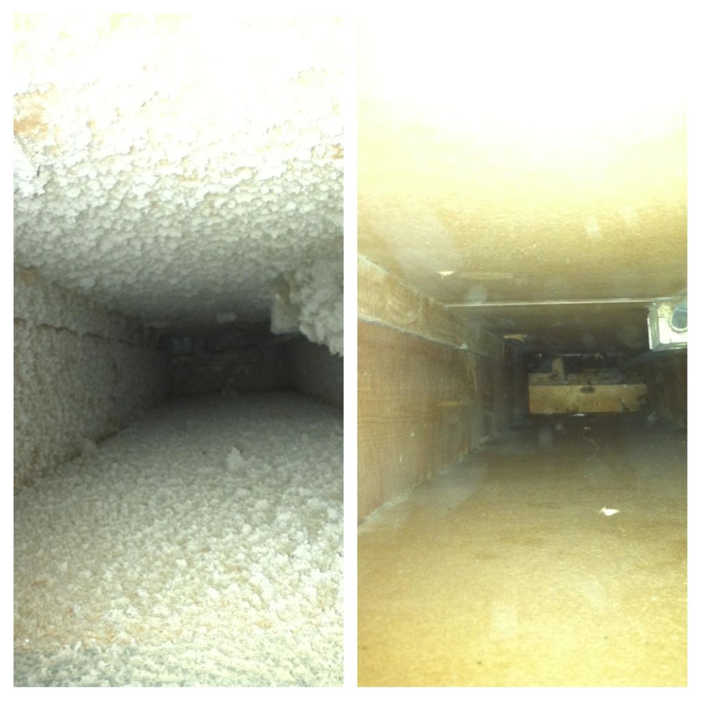 A before and after image.