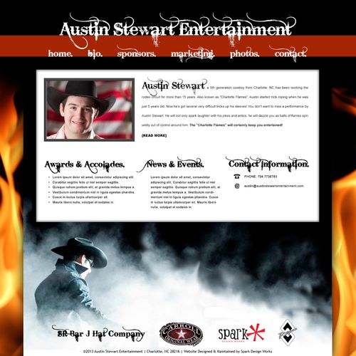 Austin Stewart Entertainment - Website Design, Dev