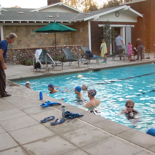 Swim clinic in Carlsbad.