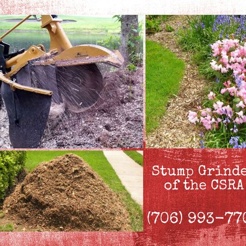 HOW TO USE YOUR STUMP GRINDING'S AS MULCH :
Spread