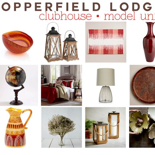 Accessories in model unit for Copperfield Lodge Ap