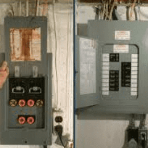 fuse pannel to breaker pannel service upgrade