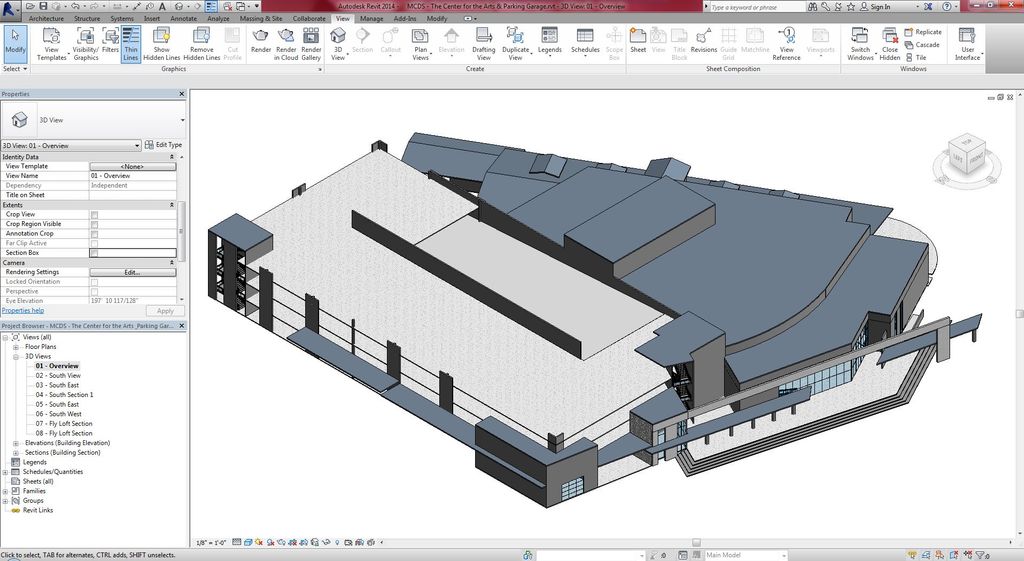 Revit Model that was done based off of very early 